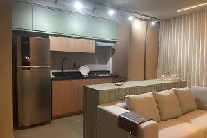 A kitchen or kitchenette at Legend - Vida Urbana - Setor Oeste