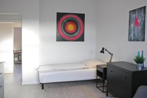Posteľ alebo postele v izbe v ubytovaní fewo1846 - Ankerplatz I