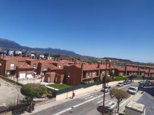 an aerial view of a town with houses at TXIMELETA Haro in Haro