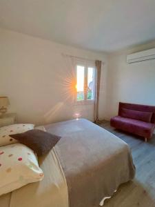 Postel nebo postele na pokoji v ubytování Magnifique appartement devant la plage