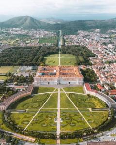 an aerial view of a large building with a garden at A Casa di Giuseppa Natura bio in Caserta