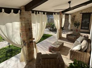 Agriturismo Akasha的休息区