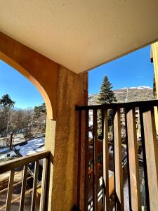 Balkón nebo terasa v ubytování Studio terrasse sud vue montagne