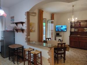A kitchen or kitchenette at Vallese Holiday Home Apartment Maiori
