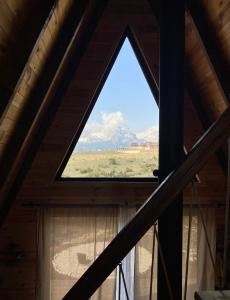 山景或在木屋看到的山景