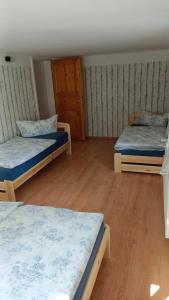 Postel nebo postele na pokoji v ubytování Chalupa u Trojanů