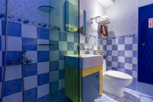 Koupelna v ubytování Rainbow B&B