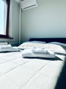 Ein Bett oder Betten in einem Zimmer der Unterkunft Palarikova apartment
