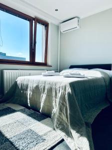 Ein Bett oder Betten in einem Zimmer der Unterkunft Palarikova apartment