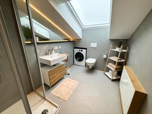 Koupelna v ubytování Ferienwohnung Eggstätt