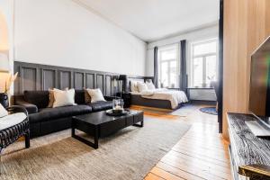 TV a/nebo společenská místnost v ubytování Oslo Vest + 33 fotografií