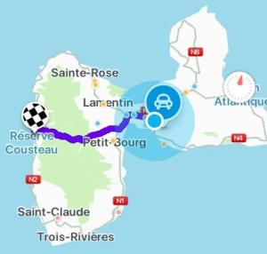 Kép T2 Malendure avec vue Réserve Cousteau szállásáról Bouillante-ban a galériában