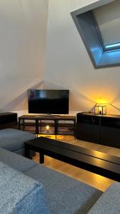 TV a/nebo společenská místnost v ubytování 19 Brussels Expo