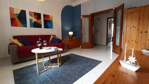 Χώρος καθιστικού στο SeaGarden Apartment