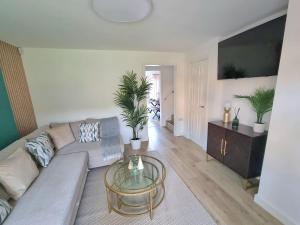 TV a/nebo společenská místnost v ubytování Spacious Town House - Coventry City Centre, Free Parking, Sleeps 6, High-Speed WiFi, En-suite, Great Location, A45, A46, JLR, NEC, Airport, Warwick & Stratford Upon Avon - Fernwood Stays - Your home away from home!