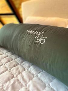 a close up of a mattress on a bed at Cabanas 96 in Bento Gonçalves