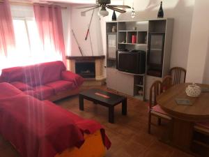 Posezení v ubytování Casa de MONTE Y LEVA