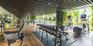 Fitness centrum a/nebo fitness zařízení v ubytování Đại Lải Resort - Bách Thanh C16