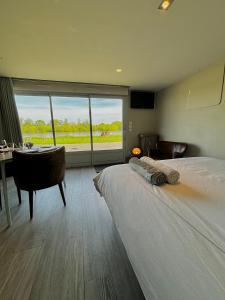 Voodi või voodid majutusasutuse Studio vue sur Loire toas