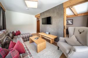 Część wypoczynkowa w obiekcie Gletscherblick- serviced apartments