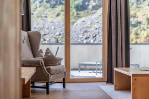 Część wypoczynkowa w obiekcie Gletscherblick- serviced apartments