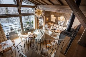 Χώρος καθιστικού στο Chalet Apollo