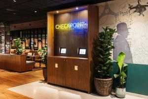 Lobby/Rezeption in der Unterkunft Hotel Schani UNO City