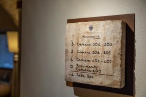 Certifikát, hodnocení, plakát nebo jiný dokument vystavený v ubytování Palazzo Dei Mercanti - Dimora & Spa