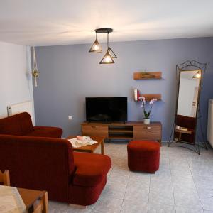 TV a/nebo společenská místnost v ubytování Silkes Apartment