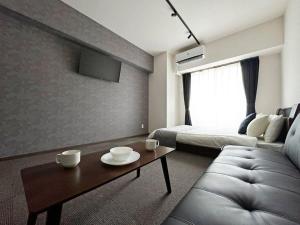 Χώρος καθιστικού στο Nagomi by b hotel - 1 bedroom Apt near museum for 3 Ppl