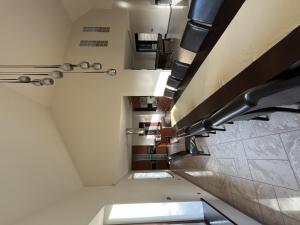 an overhead view of a staircase in a building at Willa w Piszu in Pisz