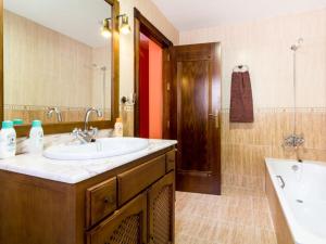 Koupelna v ubytování Casa rosa del romeral
