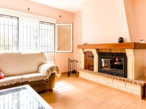 Posezení v ubytování Casa rosa del romeral
