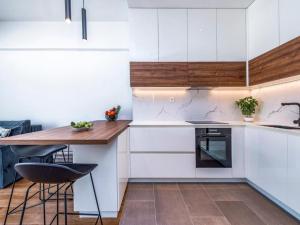 Kuchyň nebo kuchyňský kout v ubytování Apartment Lara Exclusive