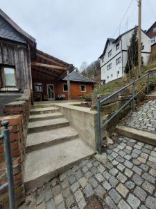 a set of stairs in front of a house at La Vane in Sonneberg