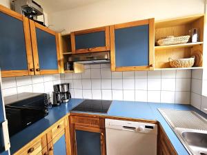 Küche/Küchenzeile in der Unterkunft Deluxe Panorama Apartment-Maibrunn-Alm