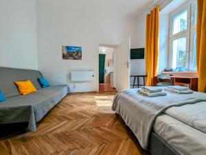 Posteľ alebo postele v izbe v ubytovaní Wiślna 4 by Homeprime