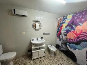 Koupelna v ubytování La Casa de Matilde