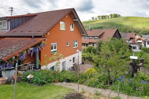 una vista aérea de una casa con jardín en Haus Latt, en Durbach