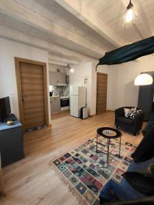 Kuchyň nebo kuchyňský kout v ubytování Dafnis Apartment Corfu Town