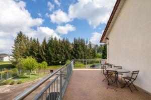 Balkón nebo terasa v ubytování Ferienwohnung Friedmann