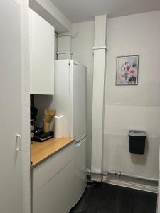 Kuchyň nebo kuchyňský kout v ubytování Genesis Apartments