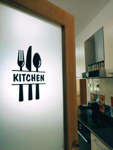 Dapur atau dapur kecil di Hostel Central Skopje