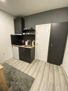 Kuchyň nebo kuchyňský kout v ubytování Apartman Kiara