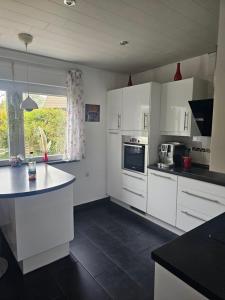 Dapur atau dapur kecil di Lenny's Ferienwohnung