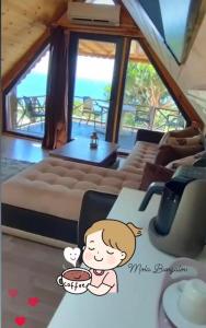 Χώρος καθιστικού στο MOLA Bungalow