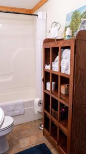 Koupelna v ubytování Secluded 3BR 1BA Cabin for Cozy Living