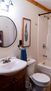 Koupelna v ubytování Secluded 3BR 1BA Cabin for Cozy Living + 29 fotografií