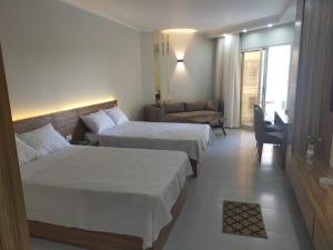 Postel nebo postele na pokoji v ubytování Scandic resort hurghada Egypt
