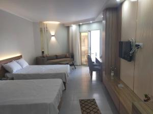 Postel nebo postele na pokoji v ubytování Scandic resort hurghada Egypt